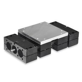 GN 492 Double Tube Linear Actuators, Double Slider 