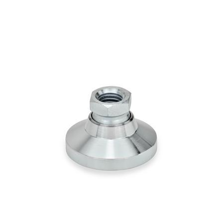 GN 343.1 Leveling Feet,Internal Thread Steel Type: OS - Without plastic cap