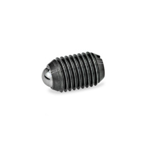 GN 615 Spring Plungers, Steel / Stainless Steel, with Ball, with Slot Type: KS - Steel, high spring load