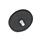 GN 51.3 Retaining Magnets with Threaded Stud, with Rubber Jacket Color: SW - Black
