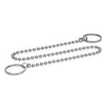 Chaînettes, inox, avec deux anneaux