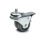 GN 22870 Light Duty Casters, Wheel Tread Rubber, Wheel Core Polypropylene, Double Wheel Version Bearing type: G - Friction bearing
Type (bracket): GF - Swivel bracket with threaded stud, with total lock brake
Coding: D - Double wheel version