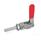 GN 843.1 Push-Pull Type Toggle Clamps, Stainless Steel Type: AS - Without mounting bracket