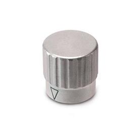 GN 436.1 Control Knobs, Stainless Steel Type: A - With arrow