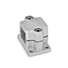 GN 147 Flanged Connector Clamps, Aluminum d<sub>1</sub> / s: V - Square<br />Finish: BL - Blasted, matt