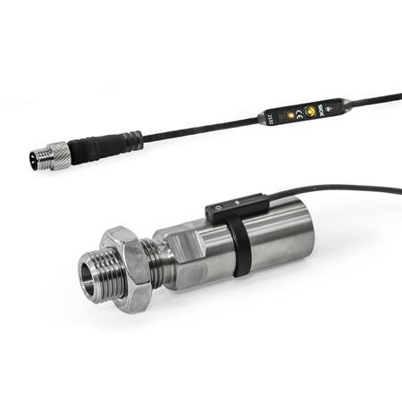 GN 817.7 Rastbolzen, Edelstahl, pneumatisch betätigt Form: A - pneumatisch einfachwirkend, per Federkraft ausrastend
Kennzeichen: BS0,4 - beidseitige Positionsabfrage, mit Stecker, Kabel 0,4 m