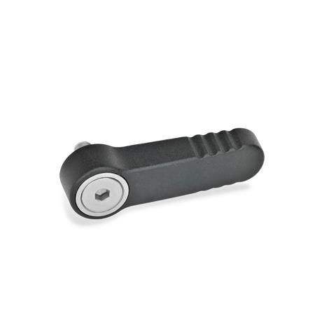 GN 720 Stop Locks Color: SW - Black, RAL 9005, textured finish