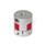 GN 2240 Elastomer-Klauenkupplungen mit Klemmnabe Bohrungskennzeichnung: B - ohne Passfedernut
Härte: RS - 98 Shore A, rot