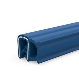 GN 2190 Kantenschutz-Dichtprofile, FDA-konform Werkstoff: MVQ - Silikon-Kautschuk<br />Form: D - Dichtprofil seitlich