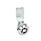 GN 115 Latches, Zinc Die Casting, Operation with Socket Keys, Housing Collar Chrome Plated Type: VK7 - With square