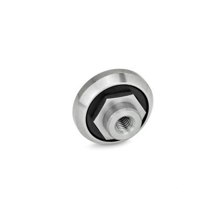 GN 2426 Cam Rollers Type: N - Standard cam roller with centered threaded mounting collar
