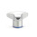 GN 5445 Lobed Knobs, Stainless Steel, Hygienic Design Finish: PL - Polished finish (Ra < 0.8 μm)
Material (Sealing ring): F - FKM