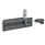 GN 731.5 Latches with Gripping Tray, Plastic, with Stainless Steel Latch Arm, Operation with Socket Key Type: VDE - With double bit
Identification no.: 2 - Operation in the illustrated position, at the top right