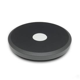 GN 923 Volantes de disco, aluminio, con revestimiento de plástico Tipo: A - sin manilla<br />Color: SW - Negro, RAL 9005, acabado texturado<br />d<sub>1</sub>: 80...200