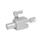 GN 487 Swivel Ball Joint Mounting Clamps, Aluminum Type: W - With bolt
Coding: I - Ball element with internal thread
Identification no.: 1 - Clamping with adjustable hand lever
Finish: EL - Anodized, natural color