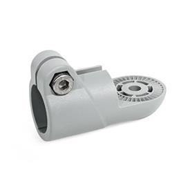 GN 276.9 Swivel Clamp Connectors, Plastic Type: IV - With internal serration<br />Color: GR - Gray, RAL 7040, matt finish