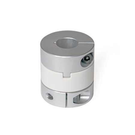 GN 2242 Oldham Couplings with Clamping Hub Bore code: B - Without keyway