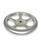 GN 228 Handwheels, Stainless Steel , Made of Sheet Metal Material: A4 - Stainless steel
Bore code: B - Without keyway
Type: A - Without handle