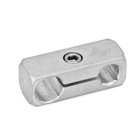 GN 474.1 Parallel Mounting Clamps, Aluminum Finish: MT - Matte, ground