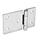 GN 136 Stainless Steel Sheet Metal Hinges, Horizontally Elongated Material: NI - Stainless steel
Type: C - With countersunk holes