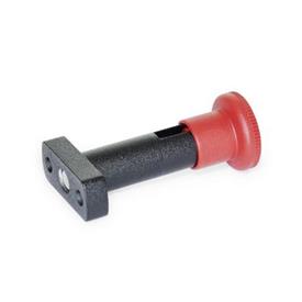 GN 817.1 Indexing Plungers with Red Knob Type: C - With rest position<br />Color: RT - Red, RAL 3000
