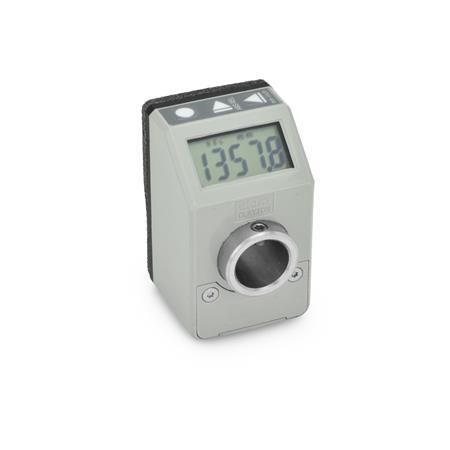 GN 9054 Digital Indication, 5 Digits, Electronic, LCD-Display Color: GR - Gray, RAL 7035