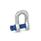 GN 584 Shackles, Heat-Treated Steel, Straight Version Type: A - With stud bolt