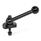 GN 918.1 Clamping Bolts, Steel, Upward Clamping, Screw from the Back Type: KVB - With ball lever, angular (serration)
Clamping direction: L - By anti-clockwise rotation