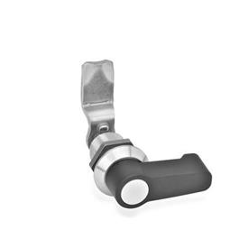 GN 516.5 Rotary Clamping Latches, Stainless Steel Type: HG - With lever