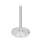 GN 22 Piedini di livellamento, acciaio INOX AISI 316L, senza fori di montaggio, piastra di base tornita Tipo (piastra di base): D1 - Finitura tornita, con fondo in gomma, intarsiato, colore nero
Tipo con stelo filettato: S - Senza dado, esagono esterno in basso