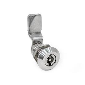 GN 515 Latches, Stainless Steel, with Extended Housing, Operation with Socket Keys Type: VDE - With double bit