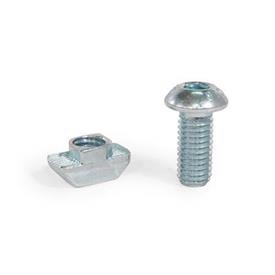 GN 968 Assembly Sets for Profile Systems 30 / 40 / 45 Type: C - Socket button head screw ISO 7380