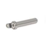 Locking Pins, Stainless Steel, with Axial Lock (Ball Retainer)