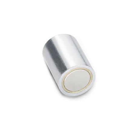 Ganter Normelemente Haltemagnete mit Innengewinde Magnetwerkstoff Hartferrit GN 50.4-HF-25-M4 3 St/ück