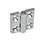 GN 237 Scharniere, Zink-Druckguss / Aluminium Werkstoff: ZD - Zink-Druckguss
Form: A - 2x2 Bohrungen für Senkschrauben
Oberfläche: CR - verchromt