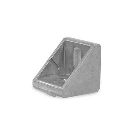 GN 30b Angle Brackets, Aluminum, for Aluminum Profiles (b-Modular System) Type: A - Without accessory
Finish: AB - Plain finish
Size: 30x30/40x40/45x45
