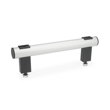 GN 666.1 Tubular Handles, Tube Aluminum / Stainless Steel Finish: EL - Anodized, natural color