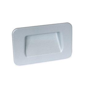 GN 7330 Gripping Trays, Zinc Die Casting, Screw-In Type Type: C - Mounting from the back<br />Identification no.: 1 - Without Seal<br />Finish: SR - Silver, RAL 9006, textured finish