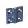 GN 237.1 Cerniere, plastica, rilevabili, a norma FDA Tipo: A - 2x2 fori alesati per viti a testa svasata
Materiale / Finitura: MDB - Rilevabile al metal detector, blu, RAL 5001, finitura matt