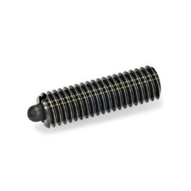 GN 616.1 Spring Plungers, with Sealed Bolt, Steel Type: SS - Steel, high spring load