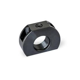 GN 612.1 Mounting Blocks, Steel Type: B - Mounting hole vertical to plunger