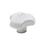 GN 5342 Three-Lobed Knobs, Antibacterial Plastic Finish: WSA - White, RAL 9016, matte finish