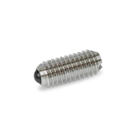 Set 5 Pressori A Molla Con Pistone A Sfera In Acciaio Inox – Dimensioni M5 A M12 Per Dispositivi Meccanici, Morsetti E Stampi