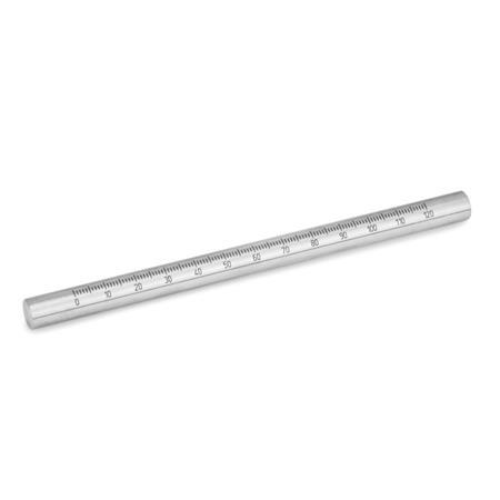 Tubos/varillas de sujeción de acero inoxidable GN 480.1: para abrazaderas