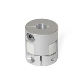 GN 2240 Elastomer Jaw Couplings with Clamping Hub Bore code: B - Without keyway<br />Hardness: WS - 92 Shore A, white