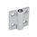 GN 437 Hinges, with Adjustable Friction, Zinc Die Casting Finish: SR - Silver, RAL 9006, textured finish