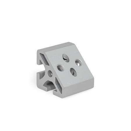 GN 32i Angle Connectors, Aluminum, for Aluminum Profiles (i-Modular System), Corner Installation s: 30/40