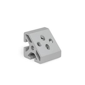 GN 32i Conectores angulares, aluminio, para perfiles de aluminio (sistema modular i), instalación en esquina s: 30/40