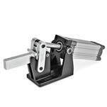 Toggle Clamps, Steel, Pneumatic, Heavy Duty, with Magnetic Piston