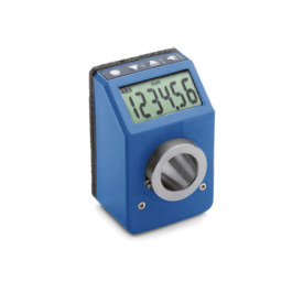 GN 9053 Indicateurs de position, 6 chiffres, électroniques, écran LCD Couleur: BL - bleu, RAL 5005, shiny finish